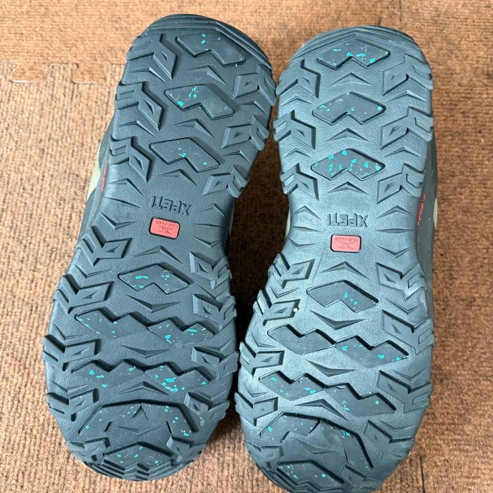 XPETI Mens Thermator Slip On Hiking Shoes Waterproof Insulated Olive Black sz 11